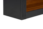 Bookcase, 4-Shelf Tall Bookshelf, 45.66' Wood Open Display Floor Arched Bookcase, Large Storage Organizer for Library, Bedroom, and Living Room (Black) - Grand Goldman Shop