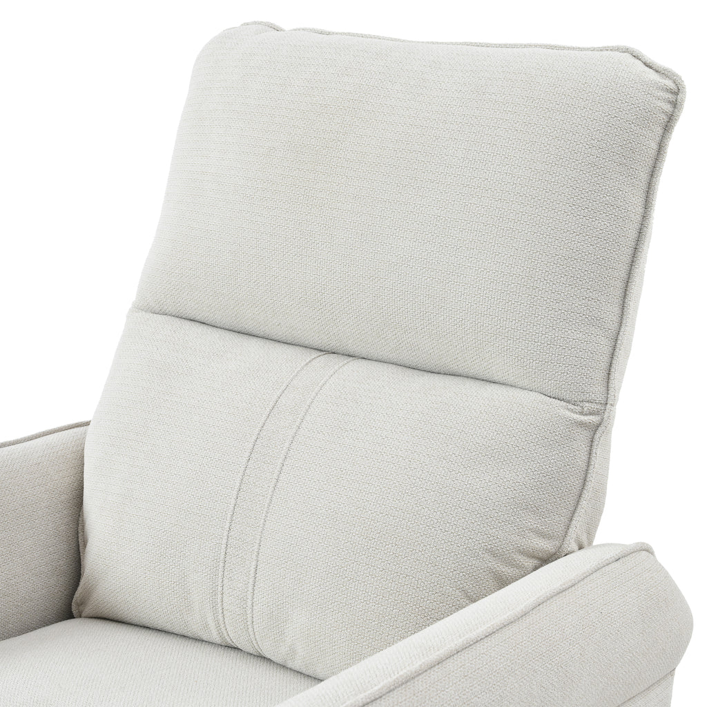 270° Power Swivel Rocker Recliner Chair for Adults, Swivel Rocking Recliner Chair,Electric Small Recliners for Small Spaces, Single Sofa Recliner for Living Room, Bedroom,RV (Fabric Gray+270°Swivel) - Grand Goldman Shop