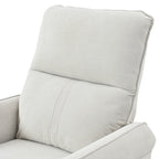 270° Power Swivel Rocker Recliner Chair for Adults, Swivel Rocking Recliner Chair,Electric Small Recliners for Small Spaces, Single Sofa Recliner for Living Room, Bedroom,RV (Fabric Gray+270°Swivel) - Grand Goldman Shop