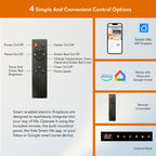 Smart 50' WiFi-Enabled Electric Fireplace Heater, Recessed in-Wall and Wall-Mounted - Grand Goldman Shop