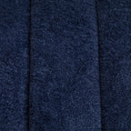 Modern Upholstered Armless Bed Bench, Channel Tufted Couch Daybed Chaise, Navy Chenille Ottoman Foot Stool, 69.7' Wide - Grand Goldman Shop