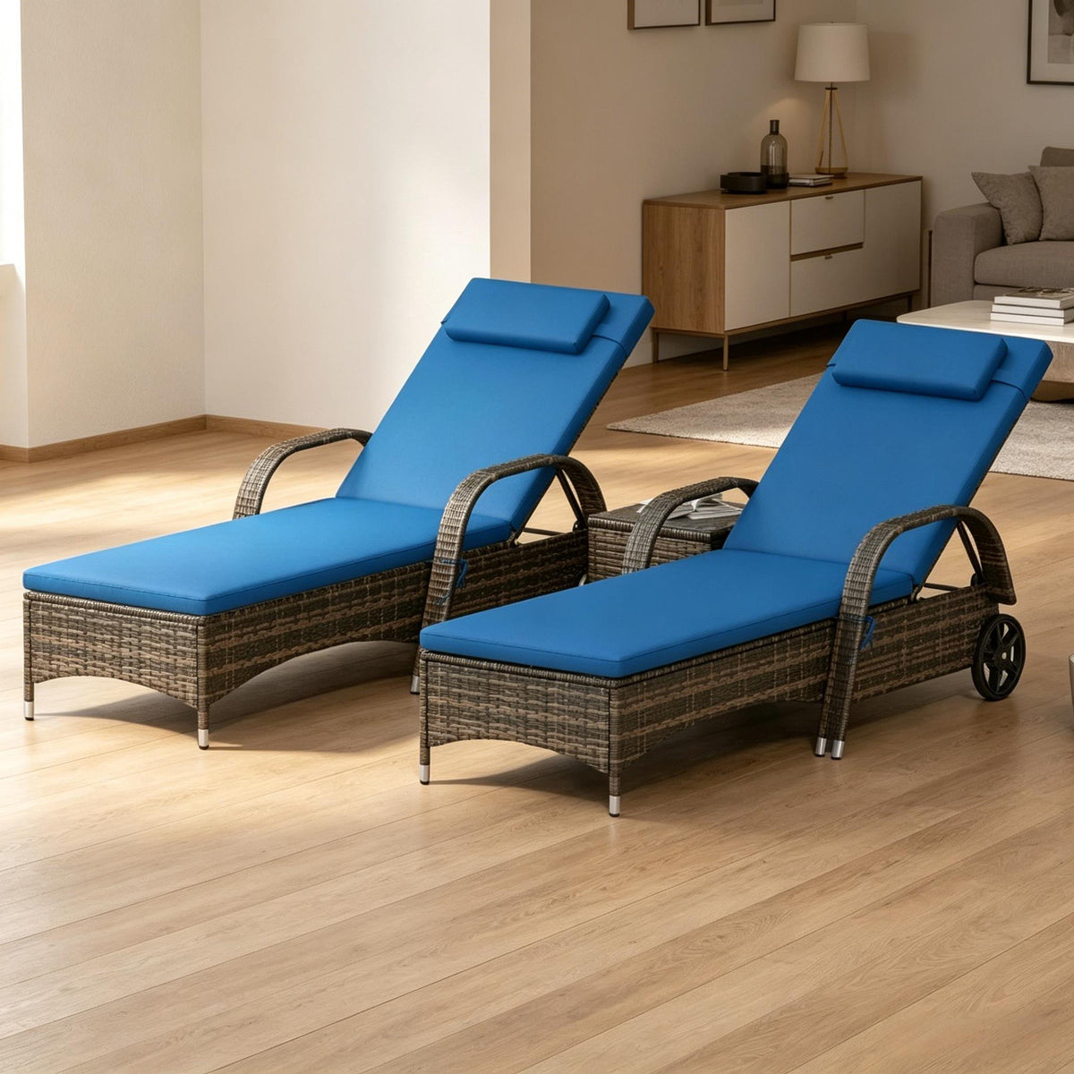 Outdoor Chaise Lounge Chair,Patio Chaise Lounge Chair Set,Comfortable Pool Chair