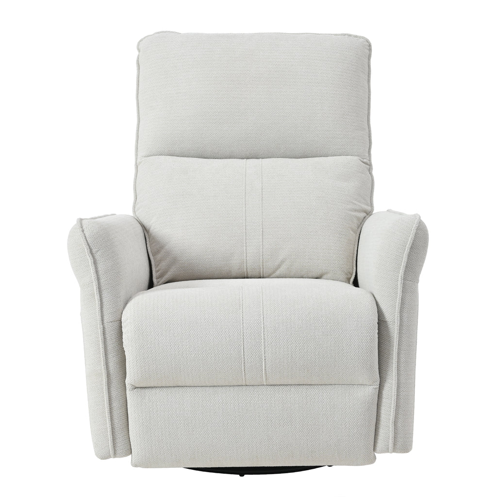270° Power Swivel Rocker Recliner Chair for Adults, Swivel Rocking Recliner Chair,Electric Small Recliners for Small Spaces, Single Sofa Recliner for Living Room, Bedroom,RV (Fabric Gray+270°Swivel) - Grand Goldman Shop