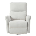 270° Power Swivel Rocker Recliner Chair for Adults, Swivel Rocking Recliner Chair,Electric Small Recliners for Small Spaces, Single Sofa Recliner for Living Room, Bedroom,RV (Fabric Gray+270°Swivel) - Grand Goldman Shop