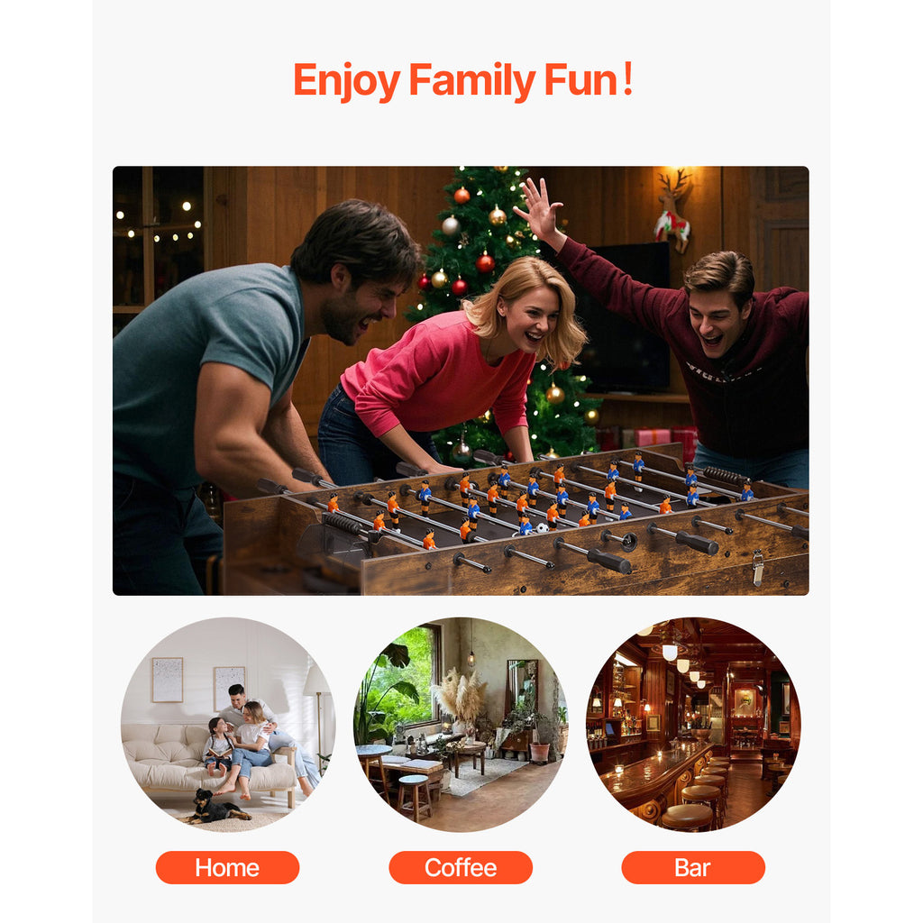 54' Air Hockey Table 3-in-1 Air Powered Combo Table Hockey Ping Pong Foosball | Premium Home Decor - Grand Goldman