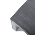 Acacia Wood Dining Bench, Black - Grand Goldman Shop