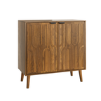 Farmhouse Style Sideboard Buffet Cabinet with Storage, Walnut Wood Coffee Bar Cabinet, 31.5' W - Grand Goldman Shop