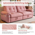 W3820S00026, a 77-inch convertible sofa bed, and a 2-in-1 piece suitable for both sitting and lying. Made of cloud-like fabric, it is applicable to living rooms, bedrooms and apart - Grand Goldman Shop