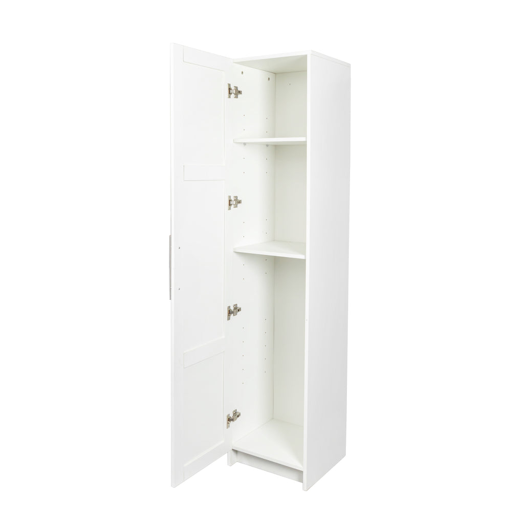 Stackable Wall Mounted Storage Cabinet, 15.75' D x 15.75' W x 70.87' H, White - Grand Goldman Shop