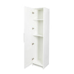 Stackable Wall Mounted Storage Cabinet, 15.75' D x 15.75' W x 70.87' H, White - Grand Goldman Shop