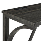 Bar Table Set with Power Outlet, Bar Table and Chairs Set, 4 Piece Dining Table Set, Industrial Breakfast Table Set, for Living Room, Dining Room, Game Room - Grand Goldman Shop