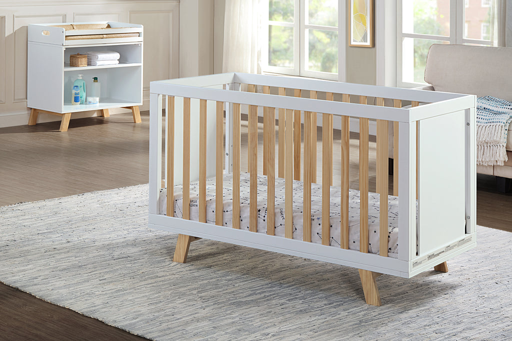 Livia Multi Purpose Changing Table White/Natural | Premium Home Decor - Grand Goldman