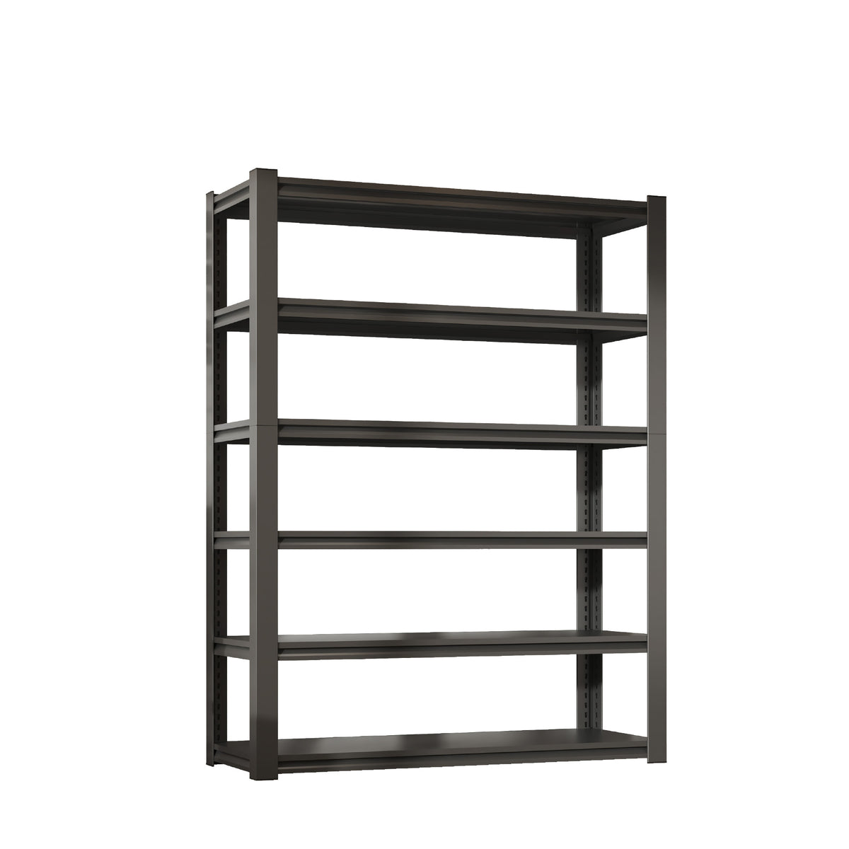 Industrial Heavy Duty 6 Tier Metal Garage Shelving Unit for Storage, Adjustable, Black, 48'W x 18'D x 82'H - Grand Goldman Shop