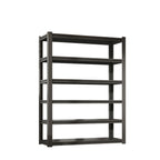 Industrial Heavy Duty 6 Tier Metal Garage Shelving Unit for Storage, Adjustable, Black, 48'W x 18'D x 82'H - Grand Goldman Shop