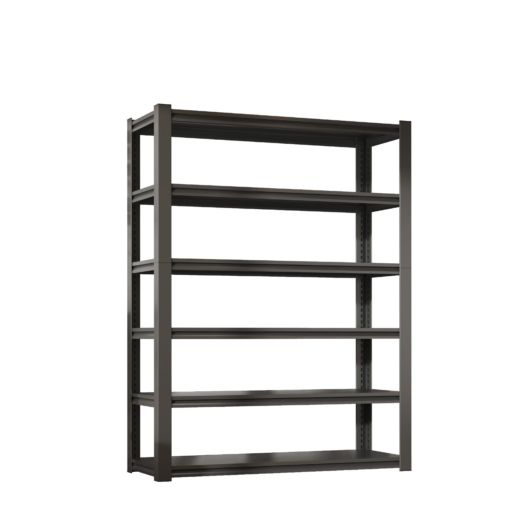 Industrial Heavy Duty 6 Tier Metal Garage Shelving Unit for Storage, Adjustable, Black, 48'W x 18'D x 82'H - Grand Goldman Shop