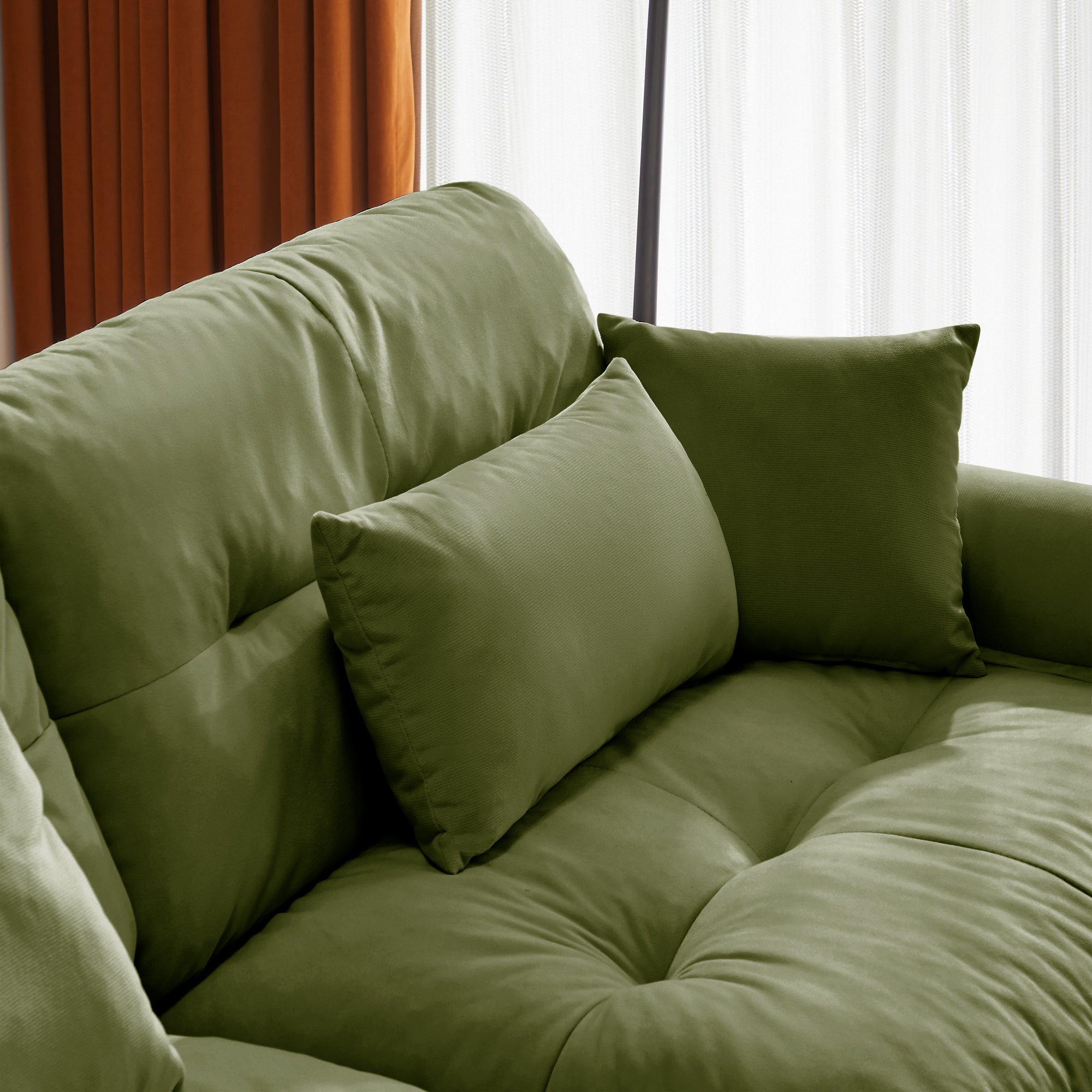 Milano Ottoman - green - Grand Goldman Shop