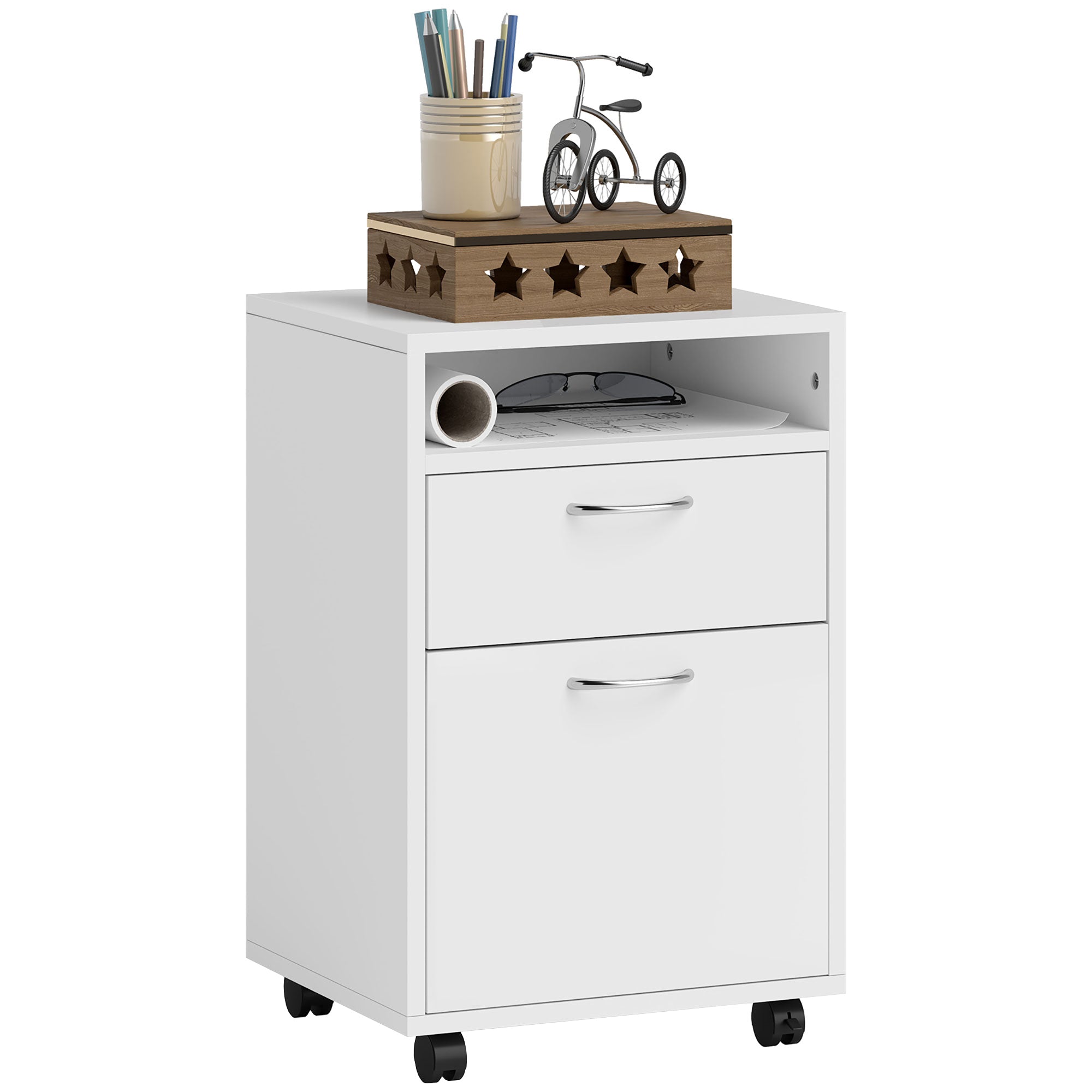 Mobile Storage Cabinet Organizer | Premium Home Decor - Grand Goldman