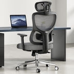 Ergonomic Office Chair,Mesh Desk Chair with Adjustable Lumbar Support and Headrest,Comfy Computer Chair with 3D Armrest Recli