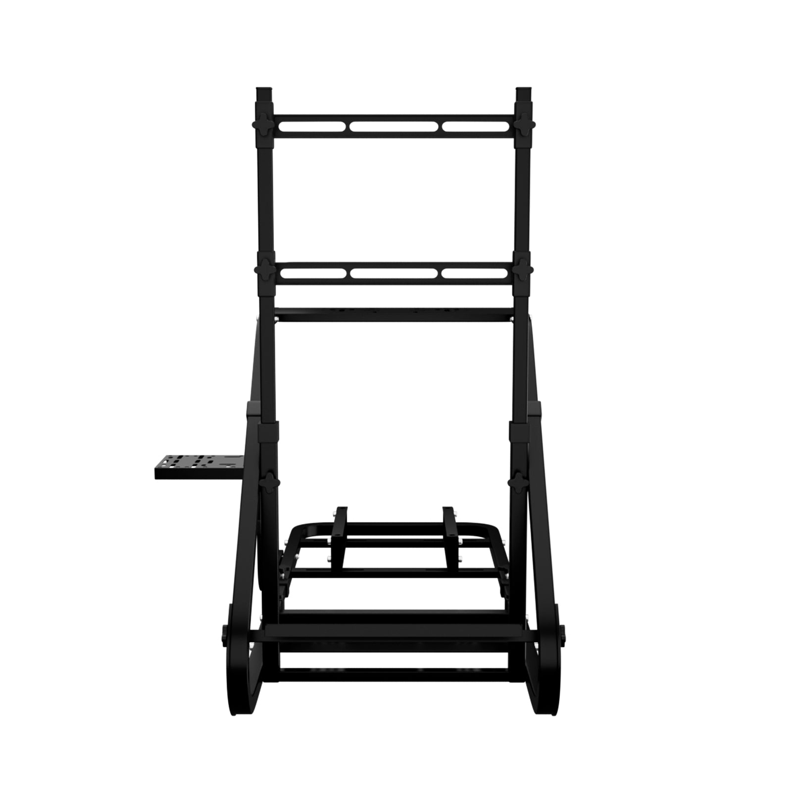Enhanced and stable racing wheel cockpit, compatible with Fanatec, PXN, Thrustmaster, and Logitech adjustable driving simulat