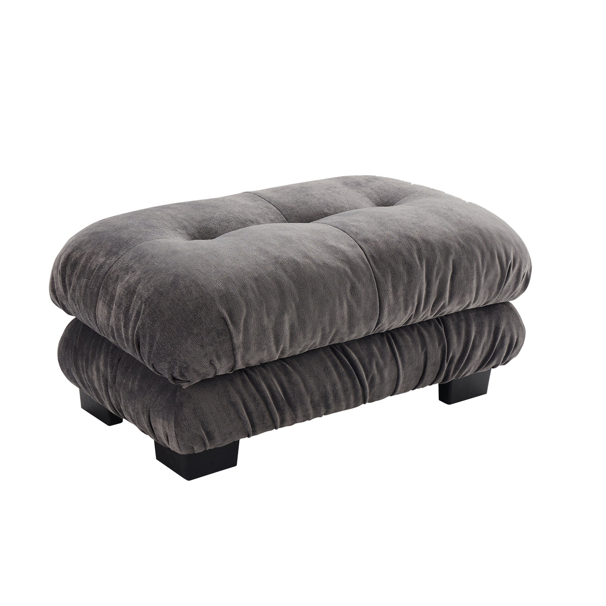 27 Ottoman - Gray - Grand Goldman Shop