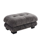 27 Ottoman - Gray - Grand Goldman Shop