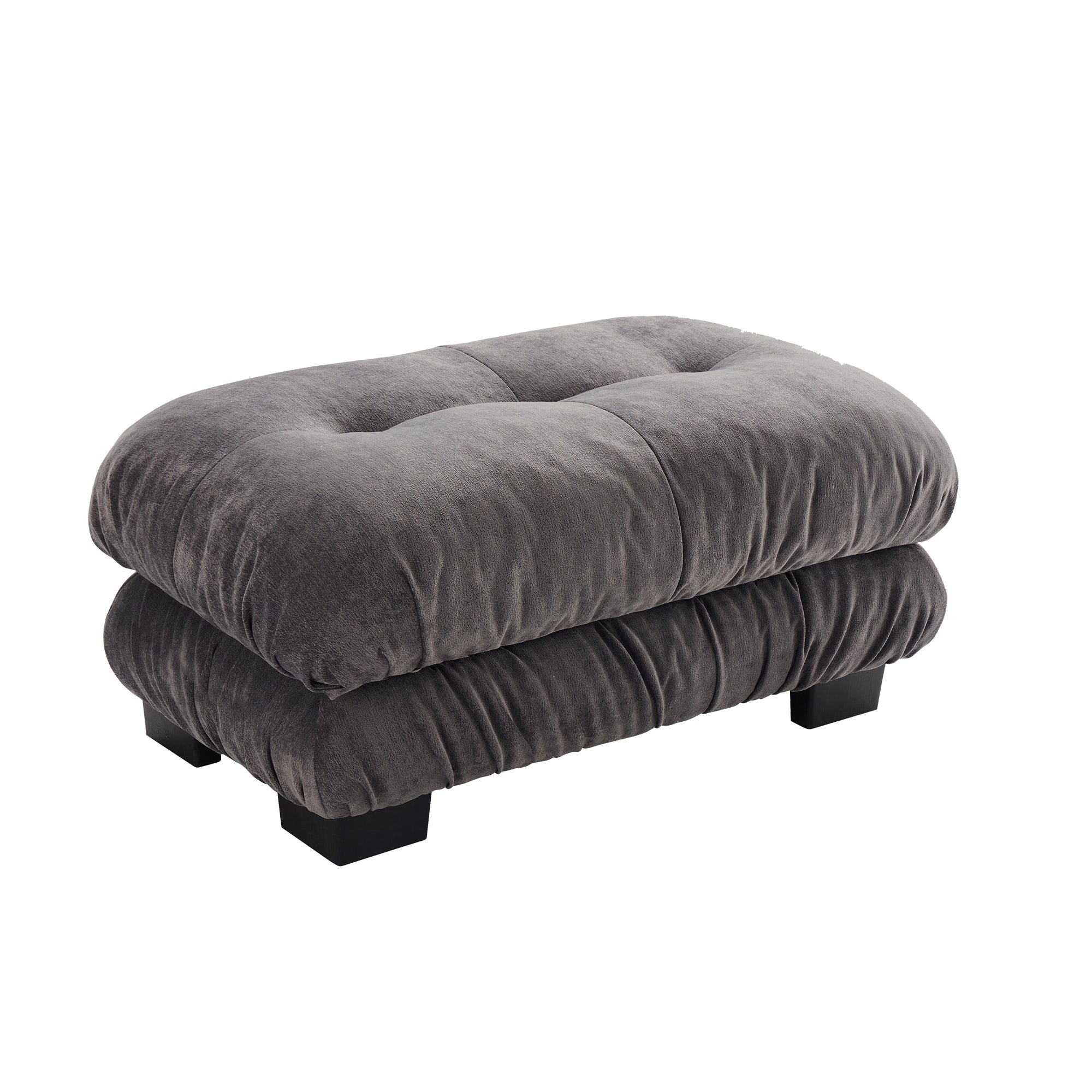 27 Ottoman - Gray - Grand Goldman Shop
