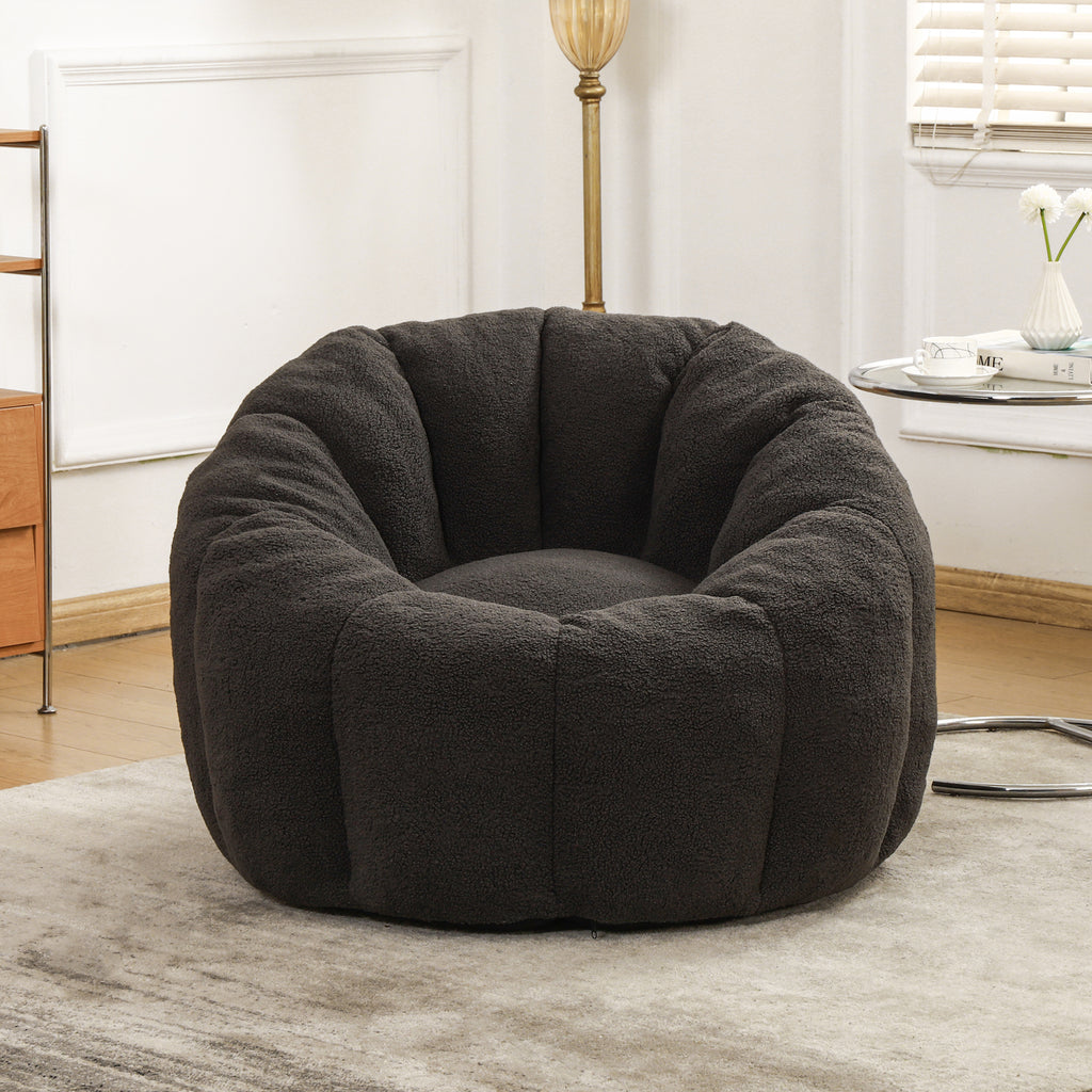 Bean Bag Chair, Bean Bag Sofa Chair with Armrests Stuffed High-Density Foam, Lazy Sofa Comfy Chairs BeanBag Chair for Adults in Living Room,Bedroom Reading - Grand Goldman Shop