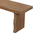 Indoor Pine Dining Bench, 62.9''L Solid Wood Seating, 350lbs Weight Capacity, Fits 3 People for Kitchen, Dining Room & Living Space - Grand Goldman Shop
