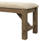 Raven Wood Fabric Upholstered Dining Bench - Grand Goldman Shop