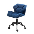 Eldon Diamond Tufted Adjustable Swivel Office Chair, Blue - Grand Goldman