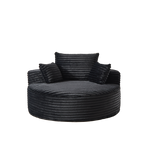 55'L Corduroy Sponge single sofa,No Assembly Required,Fluffy Modern Sleeper Chair for Living room, Bedroom, Lounge and Projection Room(Not a swivel chair.) - Grand Goldman Shop