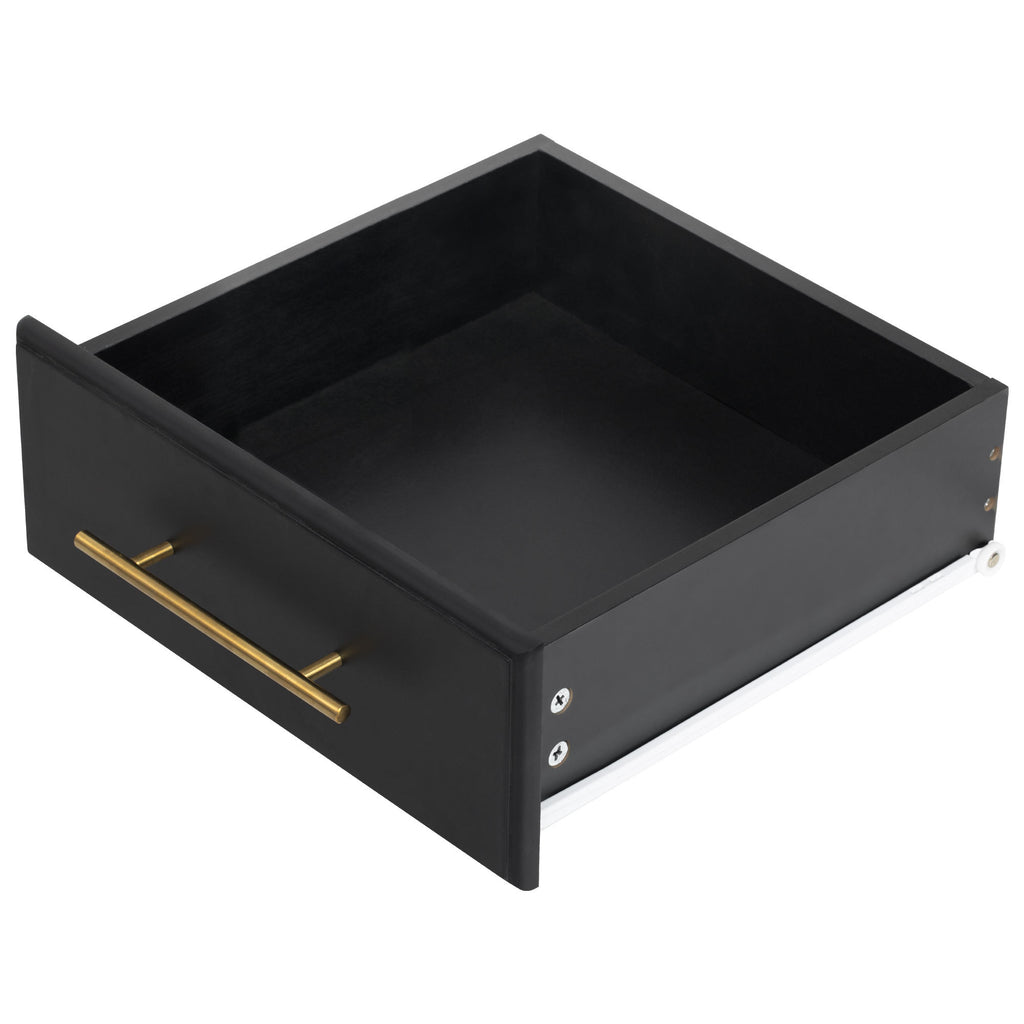 K&K 59.3' Kitchen Island with Storage 2 Pull Out Cabinet Organizers & Rubber Wood Drop Leaf, Rolling Kitchen Island with Trash Can Storage, Power Outlet, Spice & Towel Rack for Kitchen, Dining, Black - Grand Goldman Shop