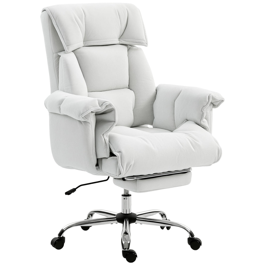 Reclining Desk Chair with Footrest,High Back Office Chair | Premium Home Decor - Grand Goldman