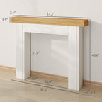 Fireplace Mantel, Freestanding Fireplace Surround with Leg for Electric Fireplaces - Grand Goldman Shop