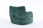 010-Soft Fluffy Corduroy Fabric Bean Bag Chair Filled With Memory Sponge,Green - Grand Goldman Shop