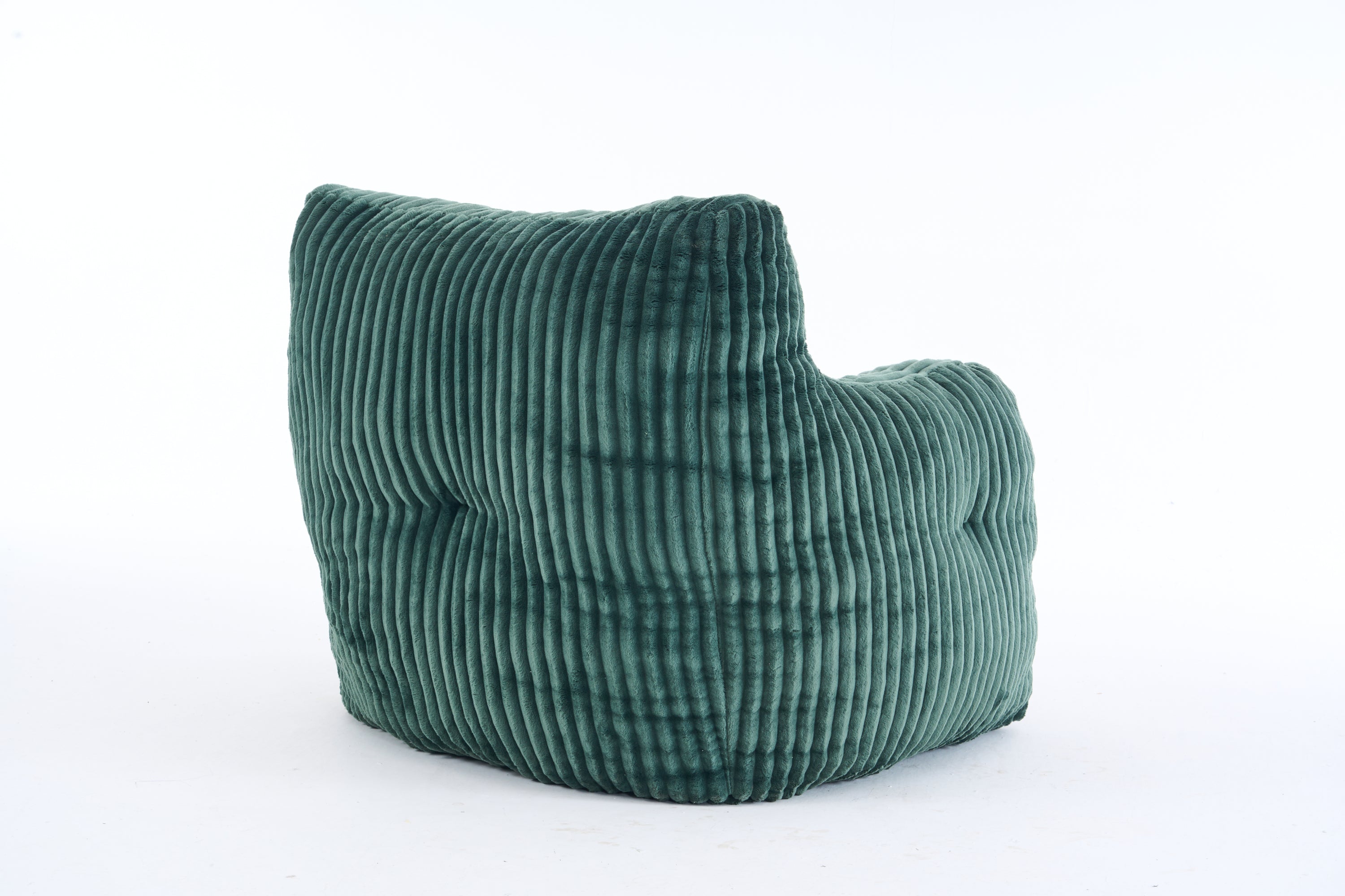 010-Soft Fluffy Corduroy Fabric Bean Bag Chair Filled With Memory Sponge,Green - Grand Goldman Shop