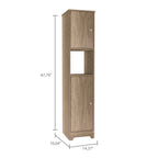 Ibis Linen Cabinet, Double Doors, Four Interior  Shelves, Two Cabinets  -Light Oak | Premium Home Decor - Grand Goldman