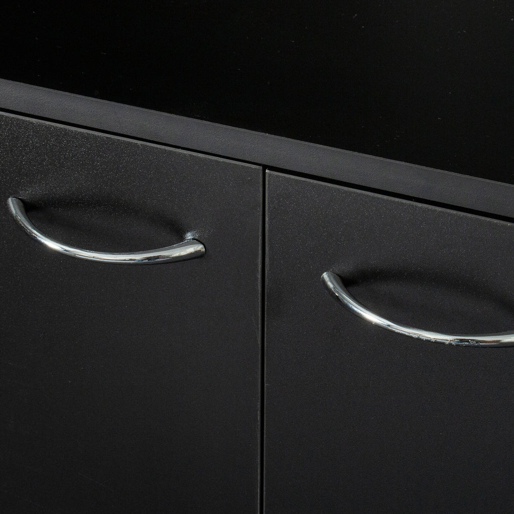 70.87' Tall Wardrobe& Kitchen Cabinet, with 6-Doors, 1-Open Shelves and 1-Drawer for bedroom,Black - Grand Goldman Shop