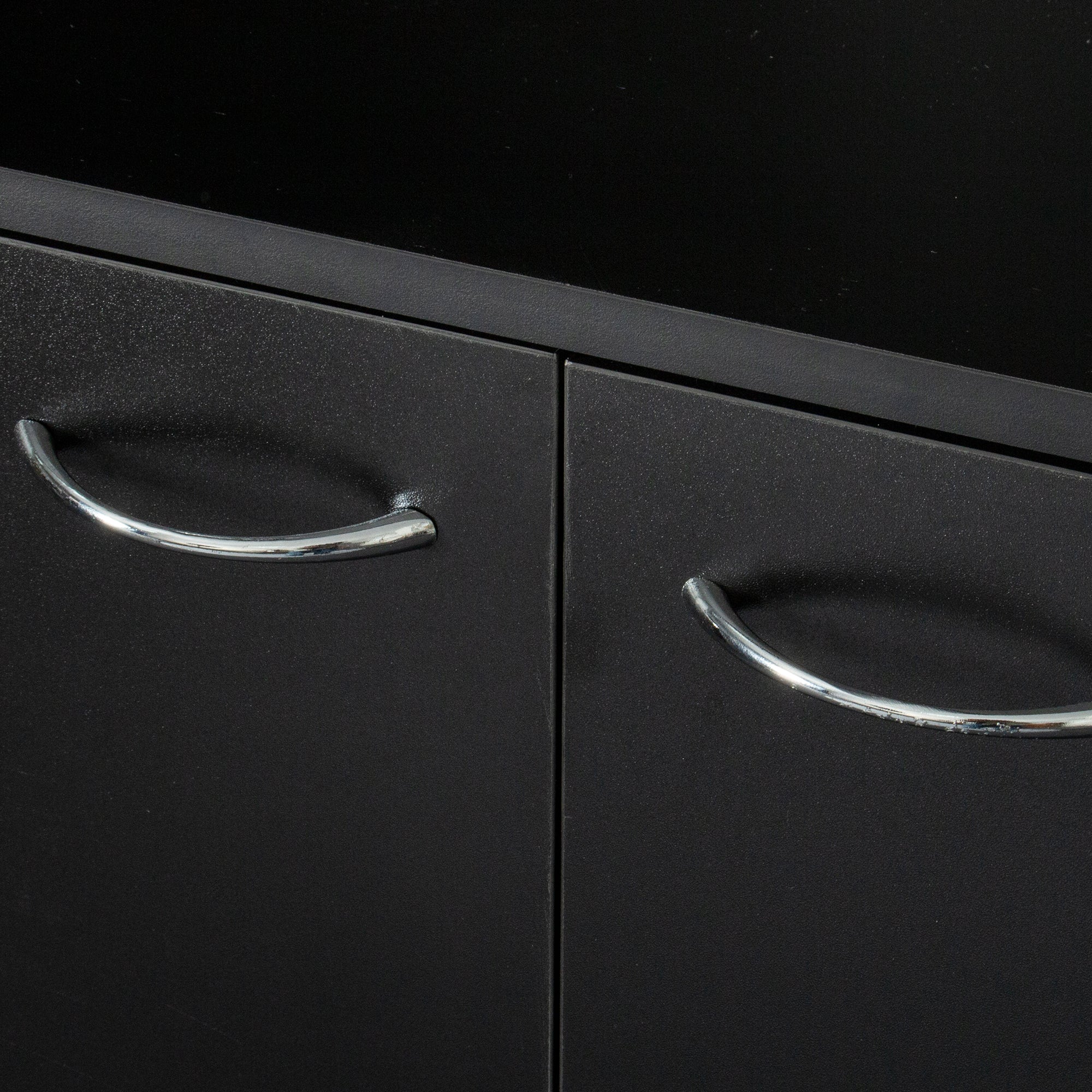 70.87' Tall Wardrobe& Kitchen Cabinet, with 6-Doors, 1-Open Shelves and 1-Drawer for bedroom,Black - Grand Goldman Shop