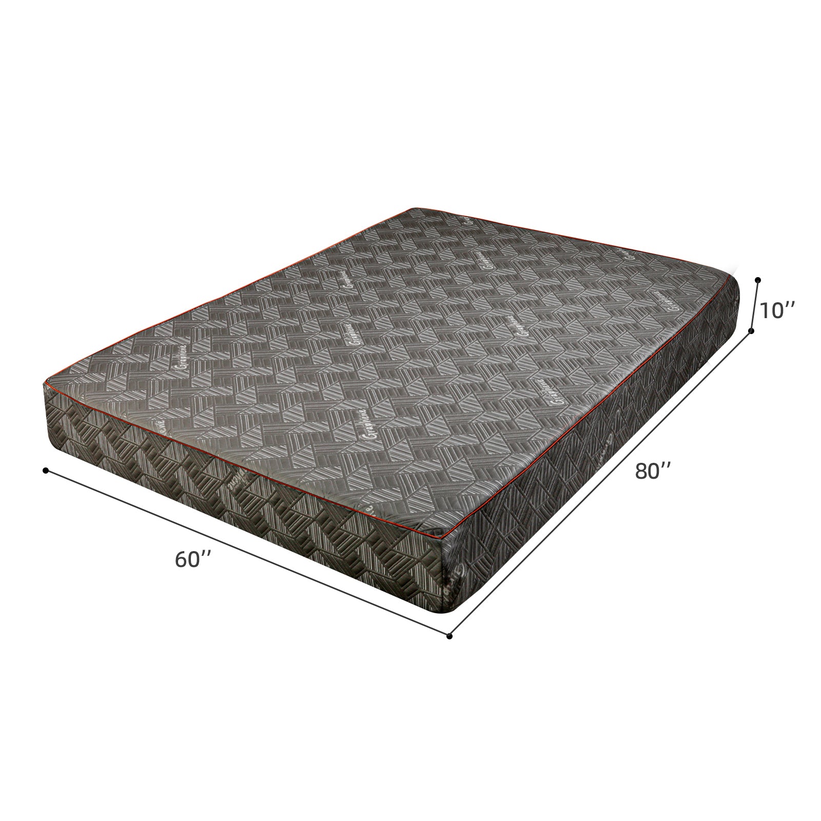 10 Inch Queen Size Mattress - Breathable & Sterilizing, High Rebound Foam for Cloud-Like Comfort, Eco-Friendly Material with Stylish Design, Ideal for Bedroom Sleep Upgrade Made in Japan - Grand Goldman Shop