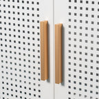 NO LOCK, Metal Storage Cabinet with 2 Doors and 2 Adjustable Shelves, Steel Storage Cabinet, Metal File Cabinet for Home Offi