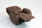 Old age electric lift chair, flat high density foam electric sofa, with heating and massage functions, can tilt to 180 degrees, 2 pocket cup holders, 2 remote controls, 4 OKIN motors - Grand Goldman Shop