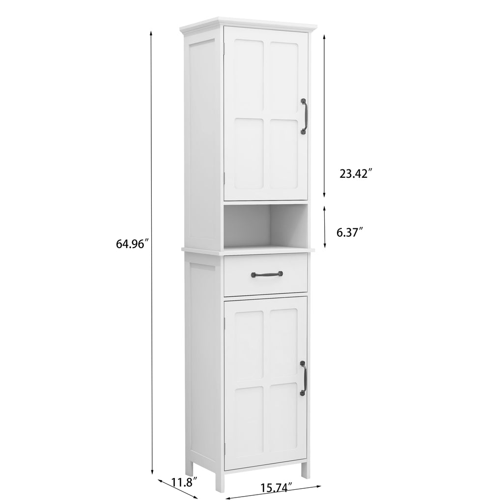 Double Door Narrow Height Slim Floor Standing Cabinet - Grand Goldman Shop