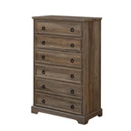 Modern 6 Drawer Dresser, Dressers for Bedroom, Tall Chest of Drawers Closet Organizers & Storage Clothes - Easy Pull Handle, Textured Borders Living Room, Hallway,L 29.53''*W15.75''*H48.03'' - Grand Goldman Shop