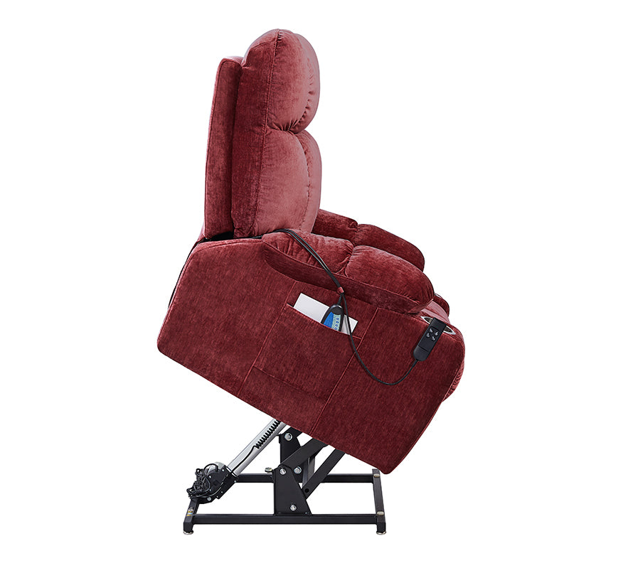 Liyasi Dual OKIN Motor Power Lift Recliner Chair  for Elderly Infinite Position Lay Flat 180° Recliner with Heat Massage - Grand Goldman Shop