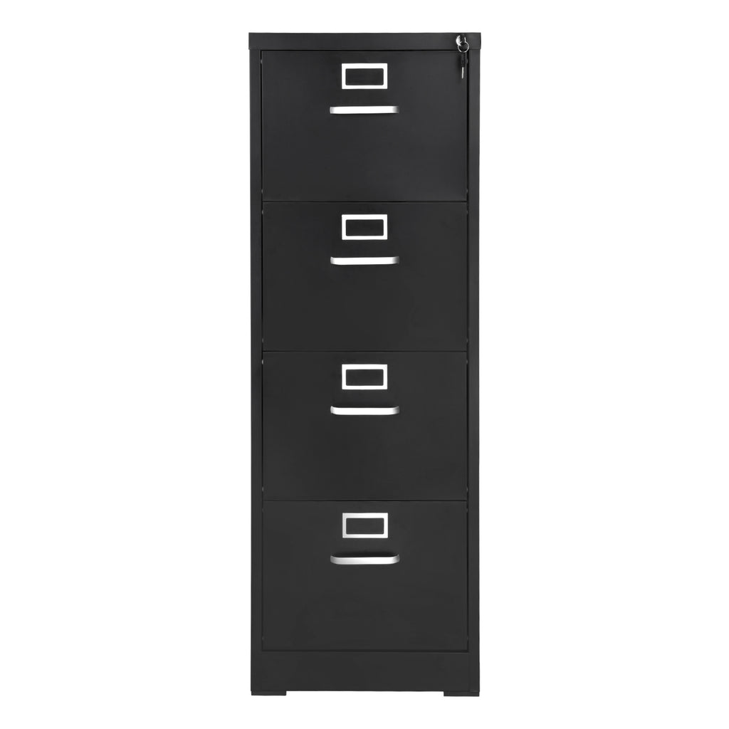 4 Drawer File Cabinet with Lock, Metal Vertical Filing Storage Cabinets for Home Office, Heavy-Duty Cabinet with Detachable H