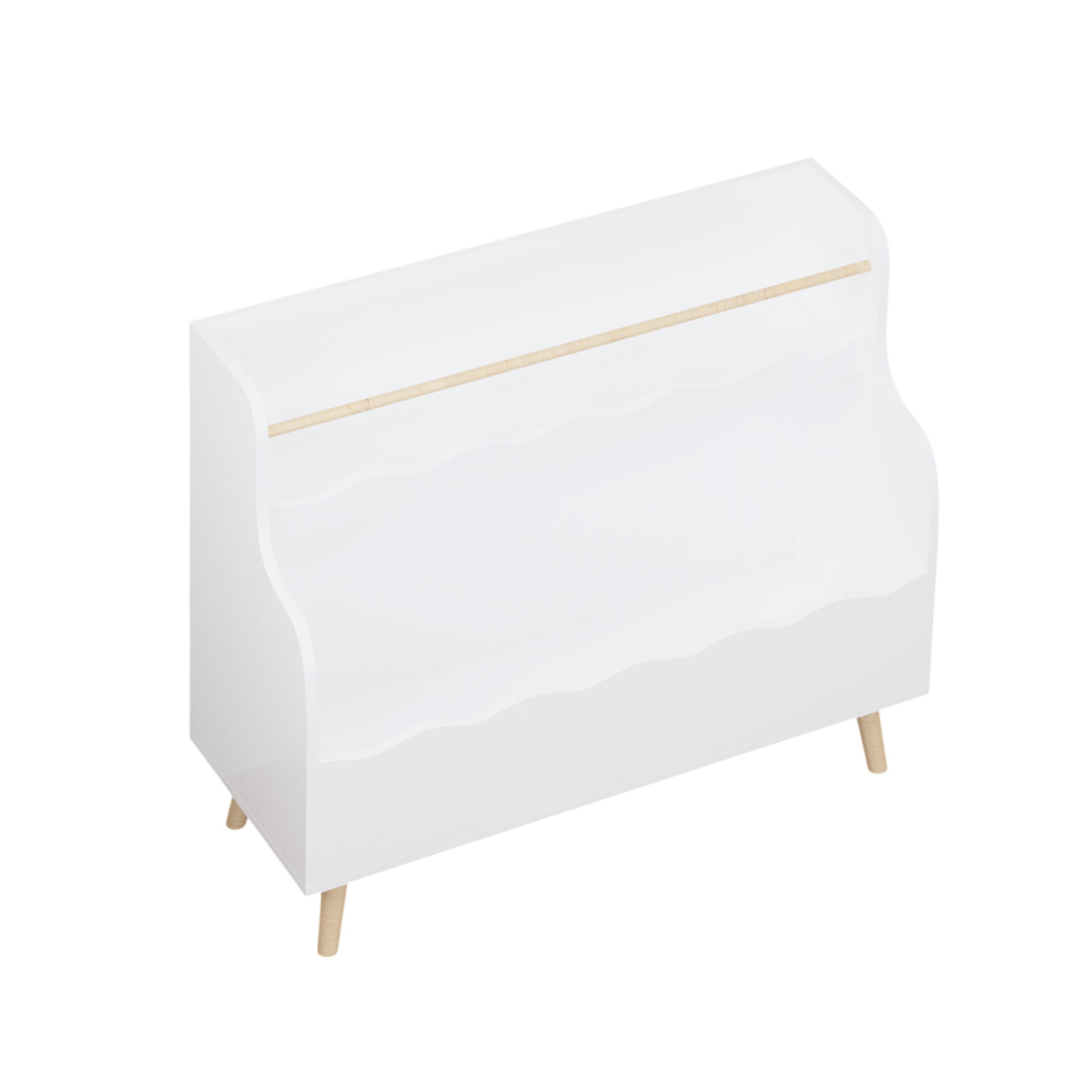 Kids Bookcaes, Children Book Organizer, toy Storage Cabinet Organizer, White - Grand Goldman