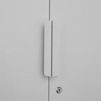 70-Inch Two-Door File Cabinet with Lock, 4 Adjustable Shelves, Heavy-Duty Steel, White Finish for Office Storage | Premium Ho