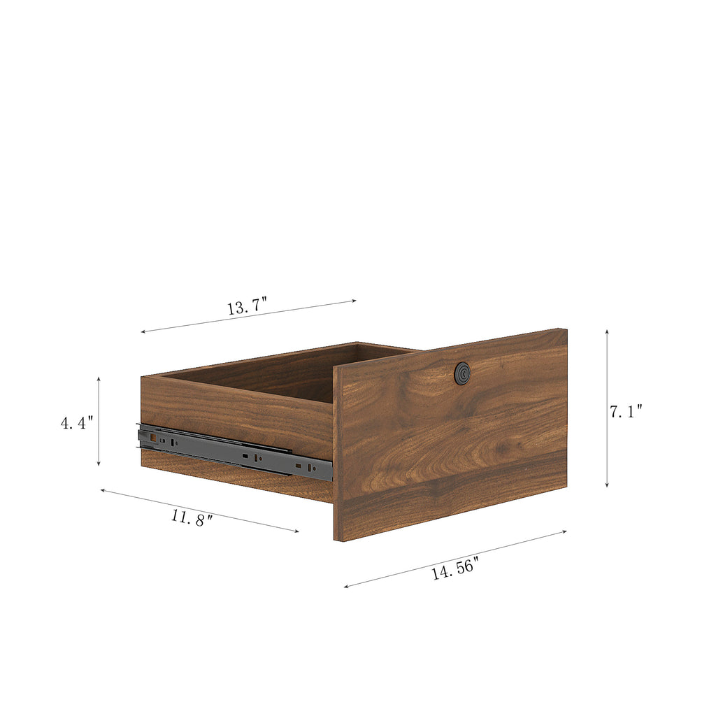 Nightstands Set of 2, with Charging Station, Smart Nightstand with Night Light, Modern Night Stand with Bookshelf, Bedside Tables with Storage Cabinet for Bedroom, Wood - Grand Goldman Shop
