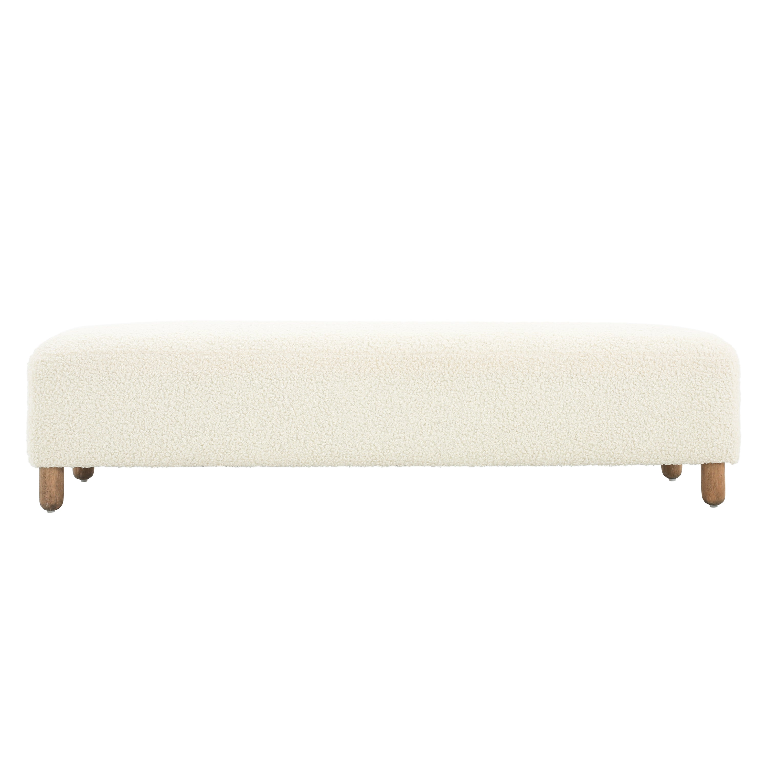 Comfortable Ottoman, White - Grand Goldman Shop
